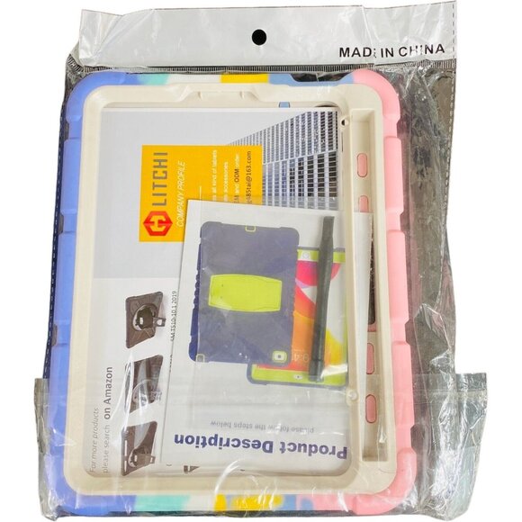 iPad Mini 6 Case Colorful w/ Built-In Stand New - Picture 1 of 4